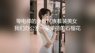 等电梯的少数民族着装美女 我们办公室一朵美丽的石榴花