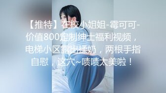 【推特】在校小姐姐-霉可可-价值800定制绅士福利视频，电梯小区露出揉奶，两根手指自慰，这穴~啧啧太美啦！