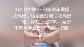 91NU大神~~白富美车里摸我鸡巴，给老公打电话吃鸡巴，‘喂，你晚上回来吗，要是不回来我就反锁了啊’ 超刺激！